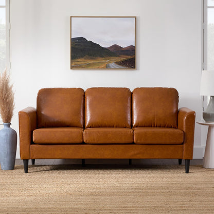 Divano imbottito con braccioli curvi Brookside Clara 73