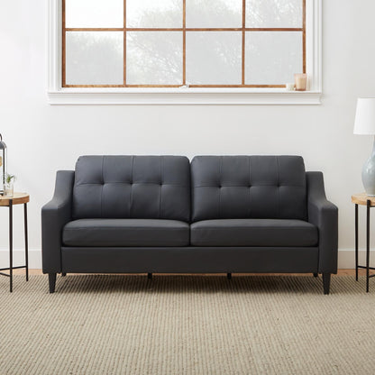 Divano imbottito con braccioli a cucchiaio Brookside Ellen 75
