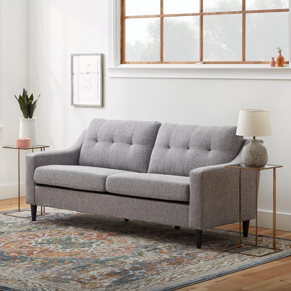 Divano imbottito con braccioli a cucchiaio Brookside Ellen 75