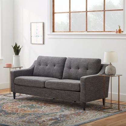 Divano imbottito con braccioli a cucchiaio Brookside Ellen 75