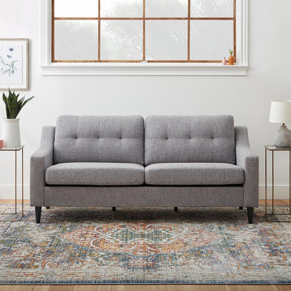 Divano imbottito con braccioli a cucchiaio Brookside Ellen 75