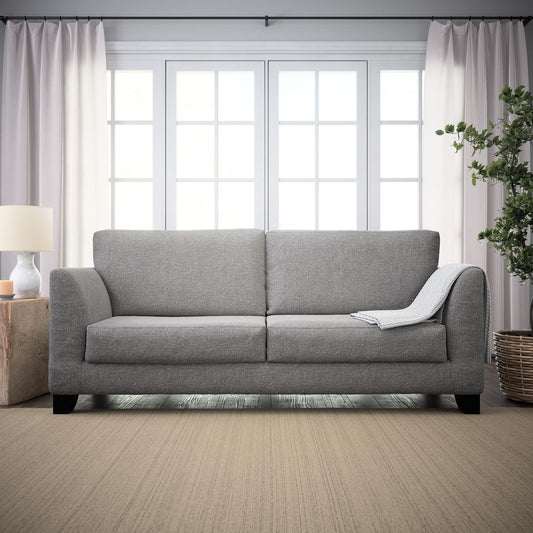 Divano imbottito con braccioli svasati Brookside Holly 85