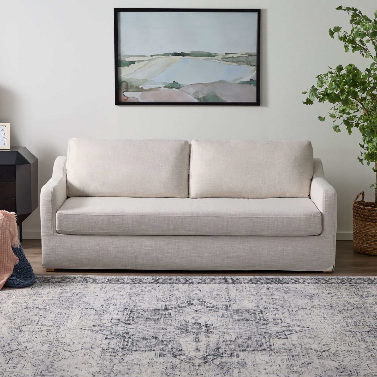 Divano imbottito Brookside Nelle a 3 posti