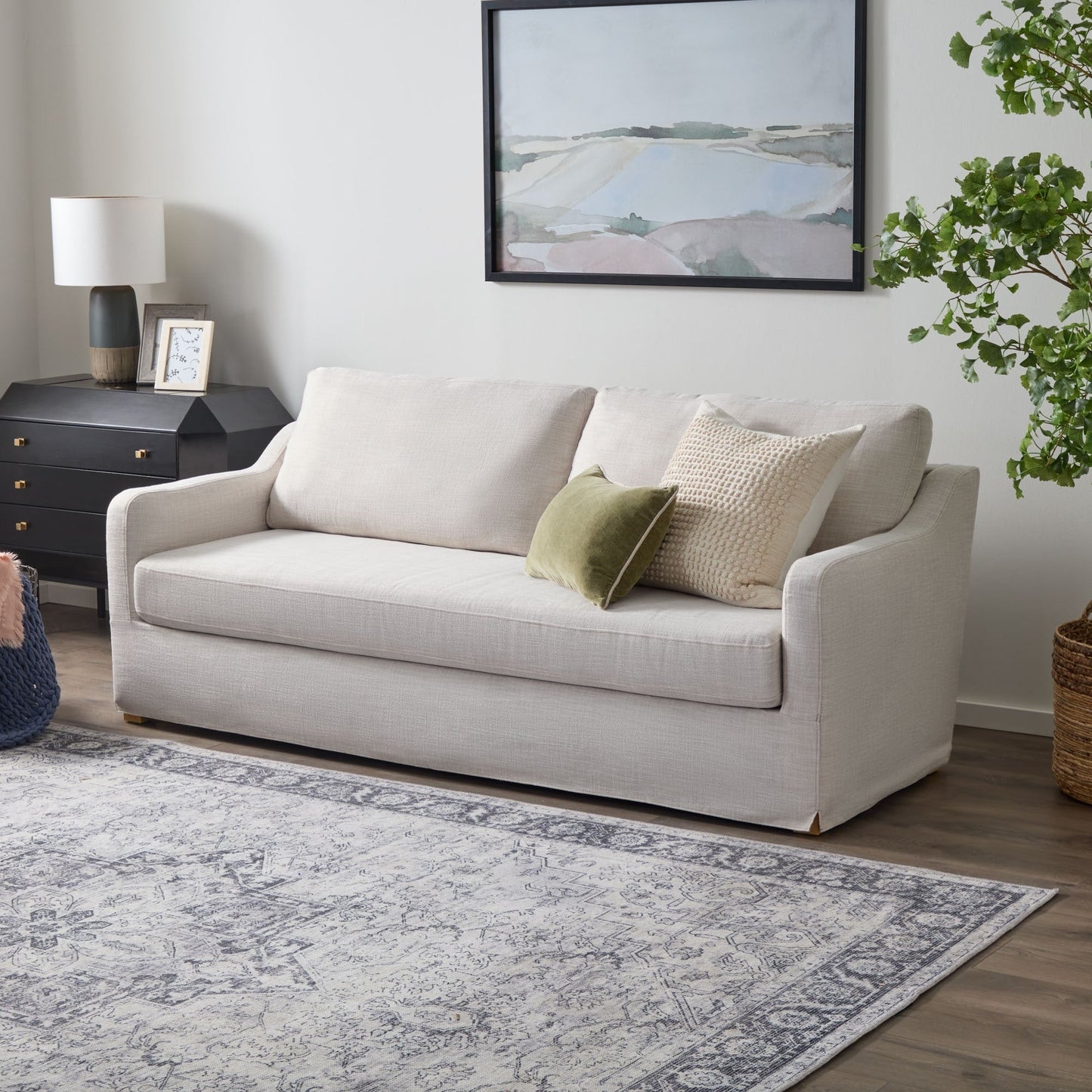 Divano imbottito Brookside Nelle a 3 posti