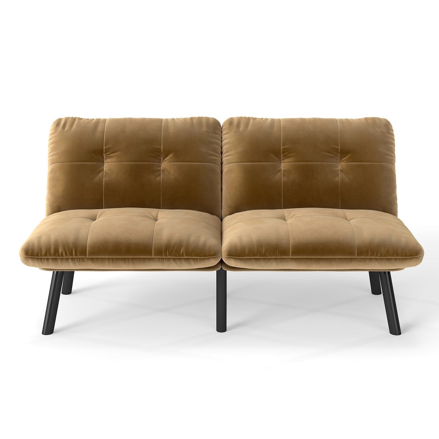 Divano letto moderno pieghevole convertibile marrone