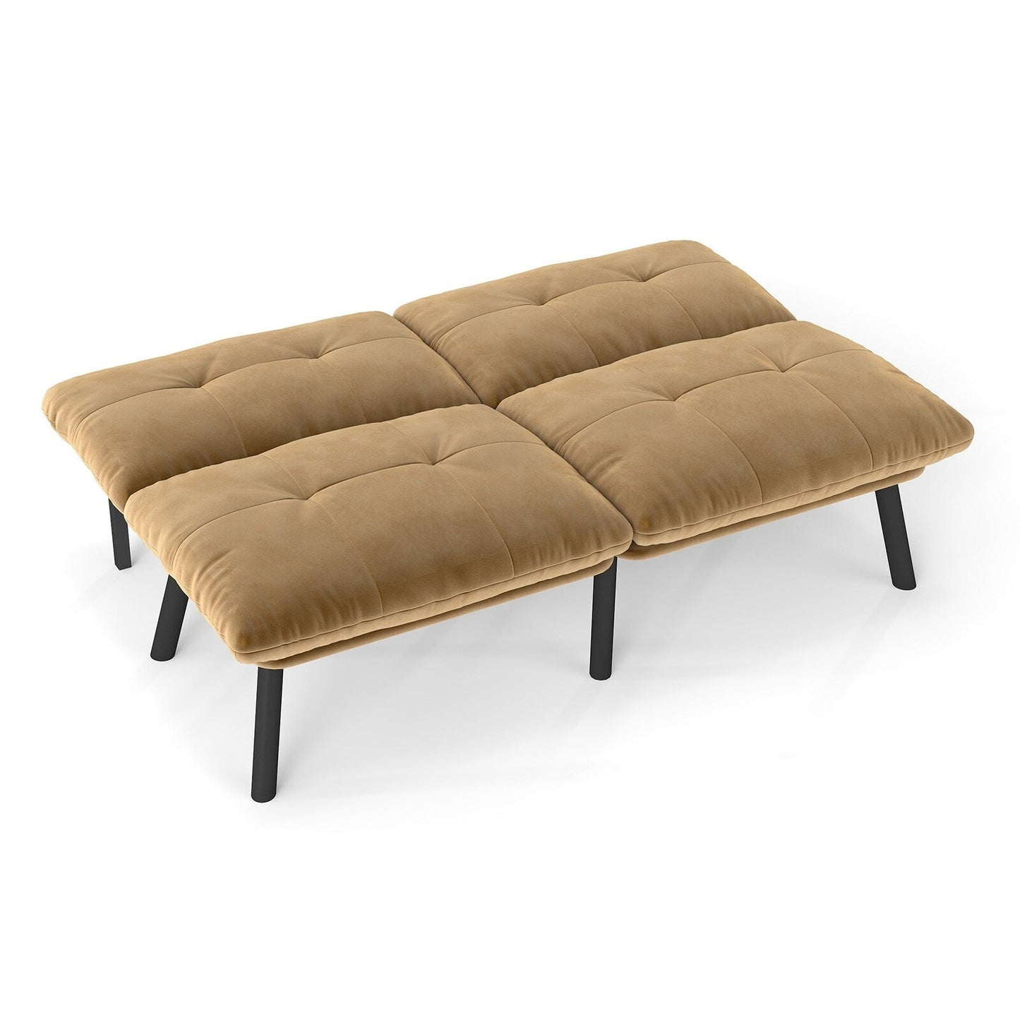 Divano letto moderno pieghevole convertibile marrone