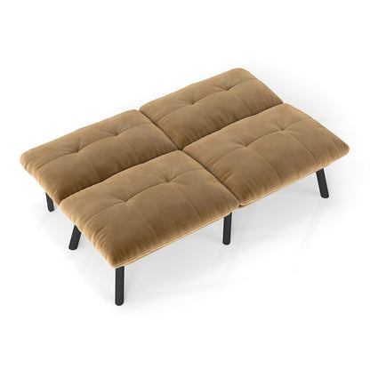 Divano letto moderno pieghevole convertibile marrone
