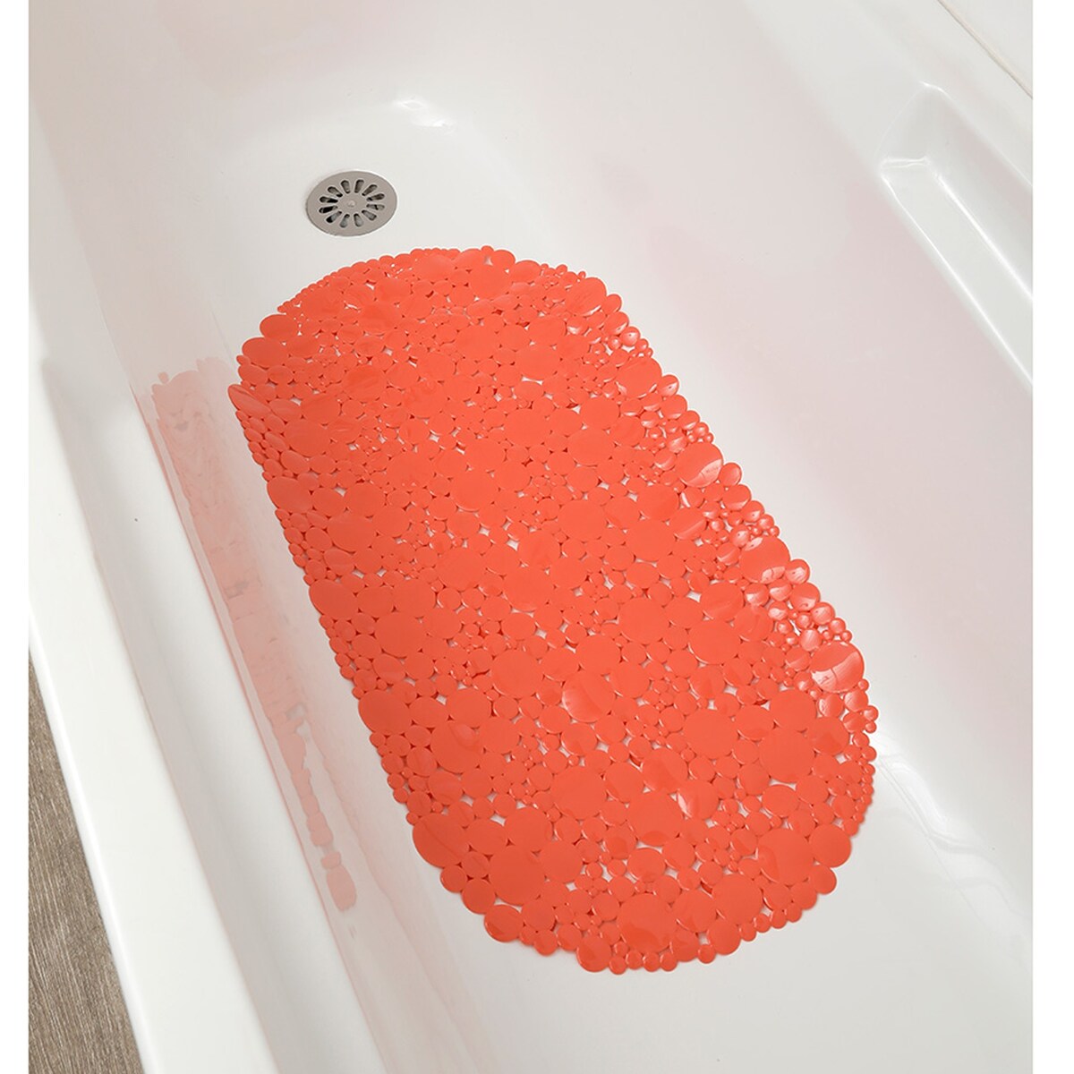 Tappetino antiscivolo ovale per vasca da bagno Bubbles 28 L x 15 W