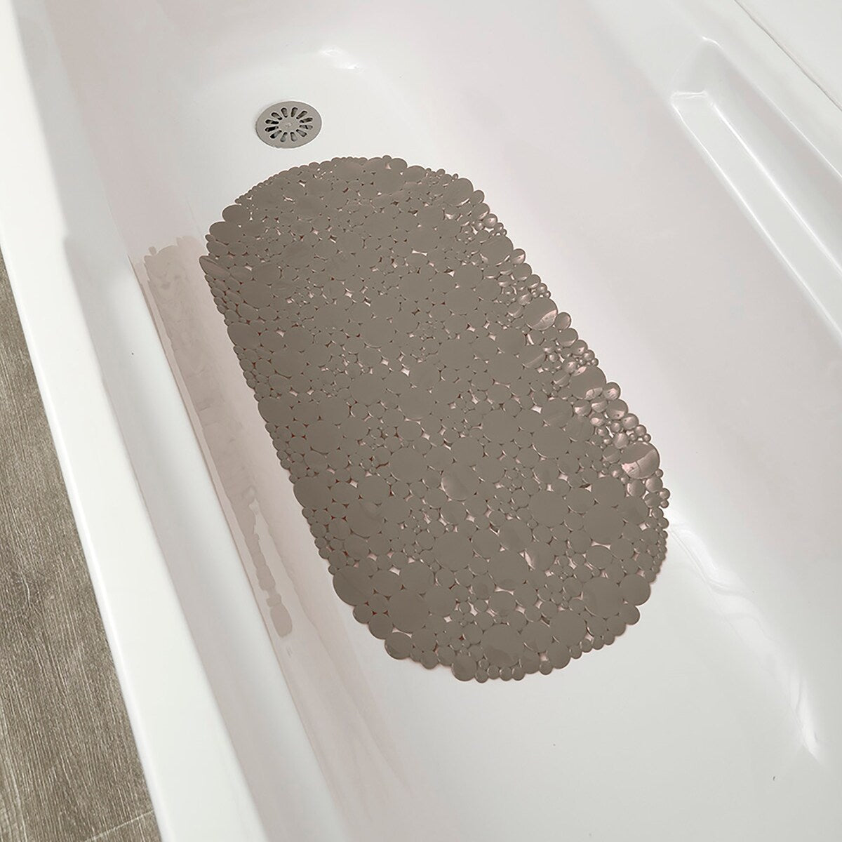 Tappetino antiscivolo ovale per vasca da bagno Bubbles 28 L x 15 W