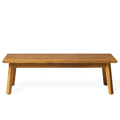 Christopher Knight Home Burchett, set di divani e tavolini da esterno in legno di acacia con cuscini Sunbrella opzionali