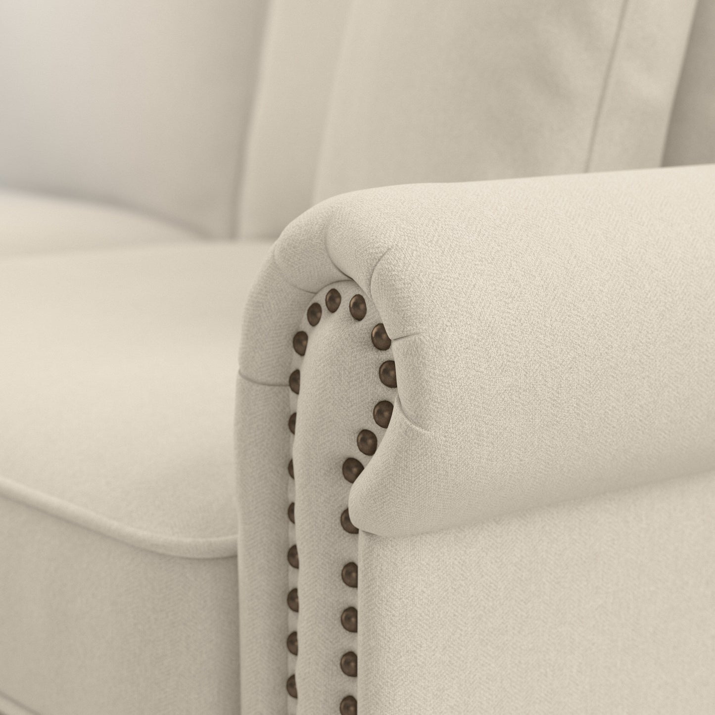 Divano grande da soggiorno a 3 posti Coventry 85W di Bush Furniture