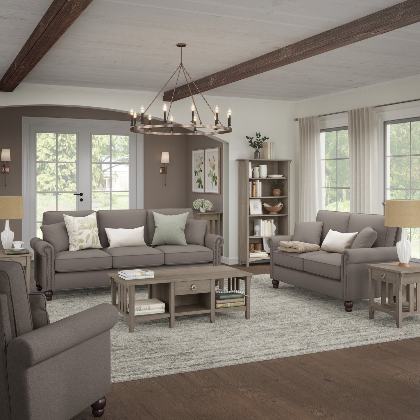 Divano grande da soggiorno a 3 posti Coventry 85W di Bush Furniture
