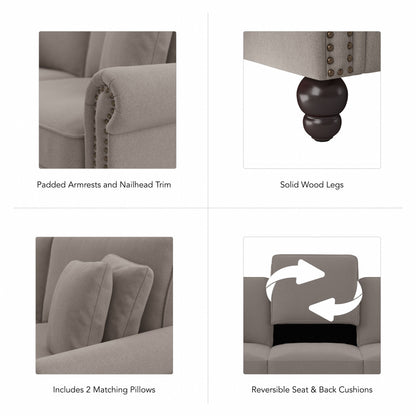 Divano grande da soggiorno a 3 posti Coventry 85W di Bush Furniture