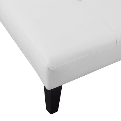Collezione Ultimate Futon Sofa: Divano Futon con braccioli e portabicchieri, Divano imbottito con bottoni e gambe in legno