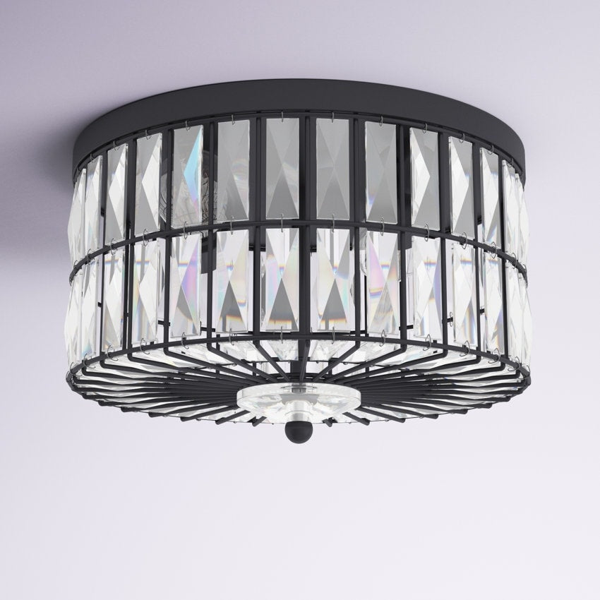 Lampada da soffitto a filo con cristallo a incandescenza a 2 luci C Cattleya