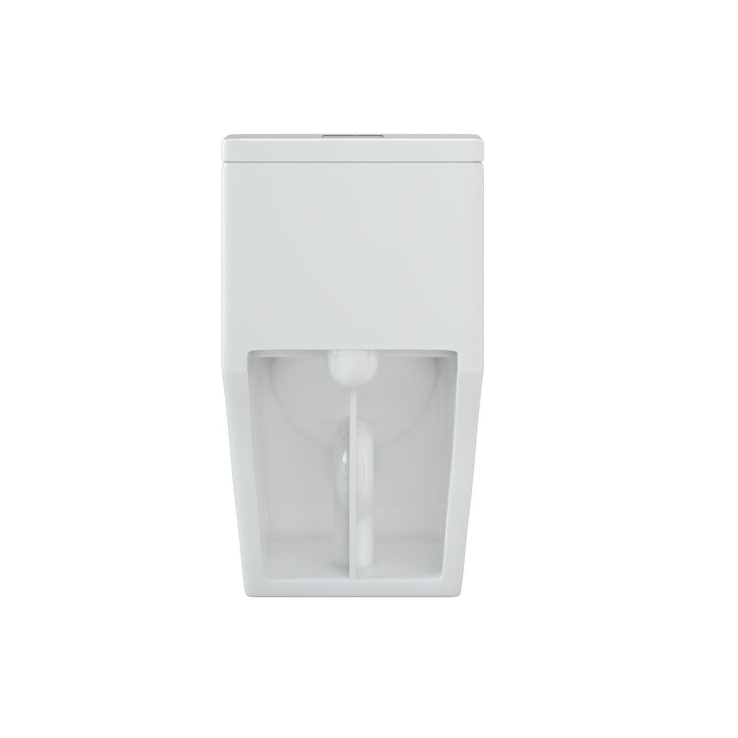 WC monoblocco compatto piccolo CB HOME da 24'', WC corto moderno con doppio scarico e sifone, sedile a chiusura ammortizzata, altezza comfort di 16,5''