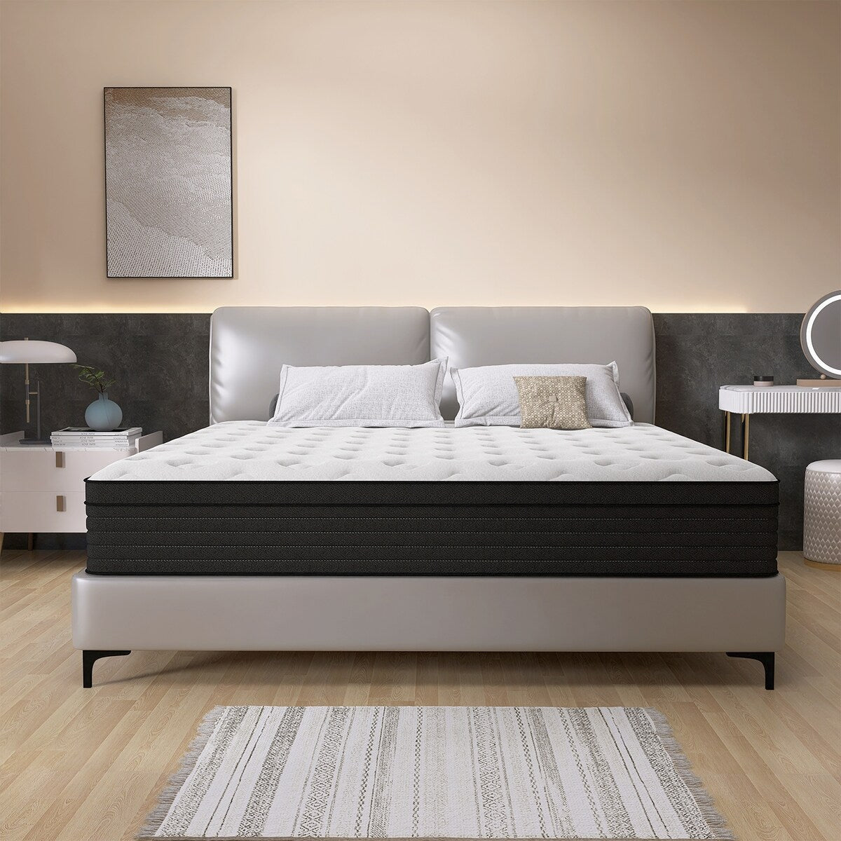 Materasso ibrido matrimoniale CHEVNI 14 Pillow Top Medium Pocket Spring
