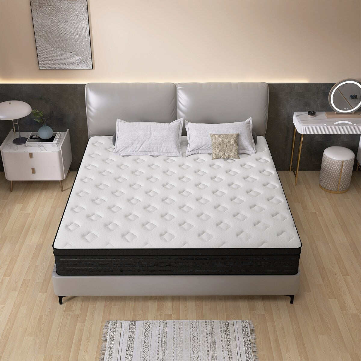 Materasso ibrido matrimoniale CHEVNI 14 Pillow Top Medium Pocket Spring