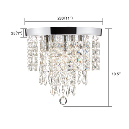 Lampadario da soffitto in cristallo a filo CO-Z 11 a 5 luci