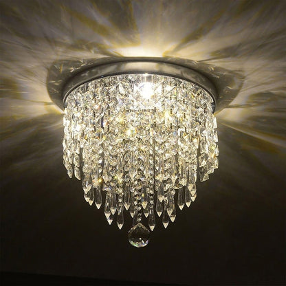 Lampadario in cristallo mini a 3 luci CO-Z con cristalli a goccia