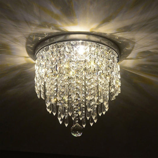 Lampadario in cristallo mini a 3 luci CO-Z con cristalli a goccia