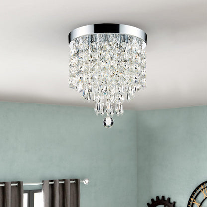 Lampadario in cristallo mini a 3 luci CO-Z con cristalli a goccia