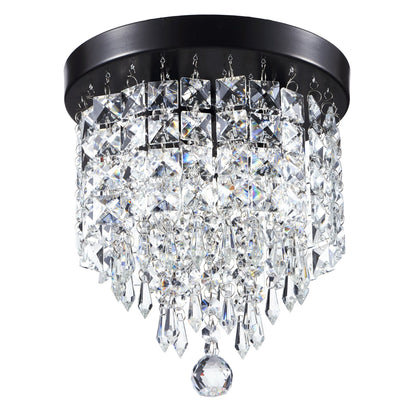 Lampadario in cristallo mini a 3 luci CO-Z con cristalli a goccia