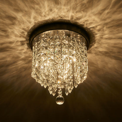 Lampadario in cristallo mini a 3 luci CO-Z con cristalli a goccia