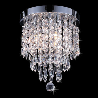 Lampadario in cristallo mini a 3 luci CO-Z con cristalli a goccia