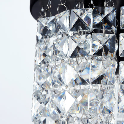 Lampadario in cristallo mini a 3 luci CO-Z con cristalli a goccia