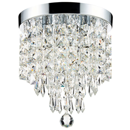 Lampadario in cristallo mini a 3 luci CO-Z con cristalli a goccia