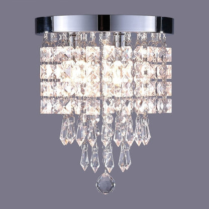 Lampadario in cristallo mini a 3 luci CO-Z con cristalli a goccia