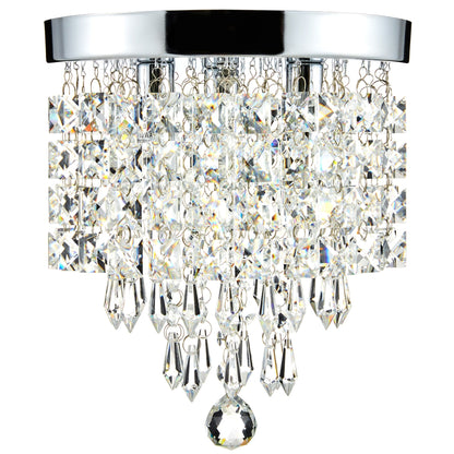 Lampadario in cristallo mini a 3 luci CO-Z con cristalli a goccia