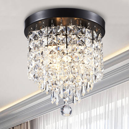 Lampadario in cristallo mini a 3 luci CO-Z con cristalli a goccia