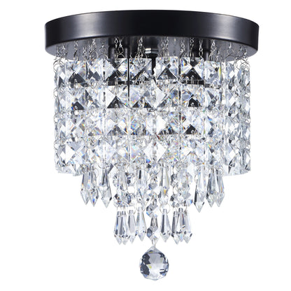 Lampadario in cristallo mini a 3 luci CO-Z con cristalli a goccia