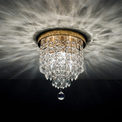 Lampadario in cristallo mini a 3 luci CO-Z con cristalli a goccia