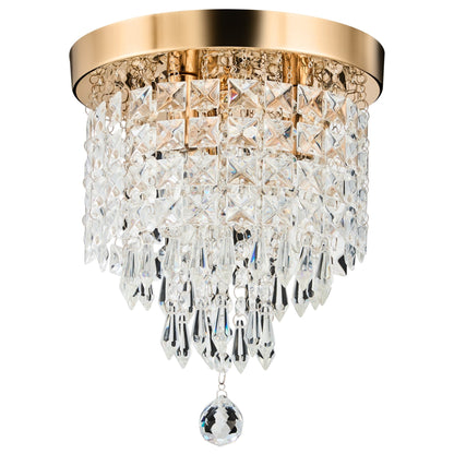 Lampadario in cristallo mini a 3 luci CO-Z con cristalli a goccia