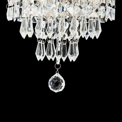 Lampadario in cristallo mini a 3 luci CO-Z con cristalli a goccia