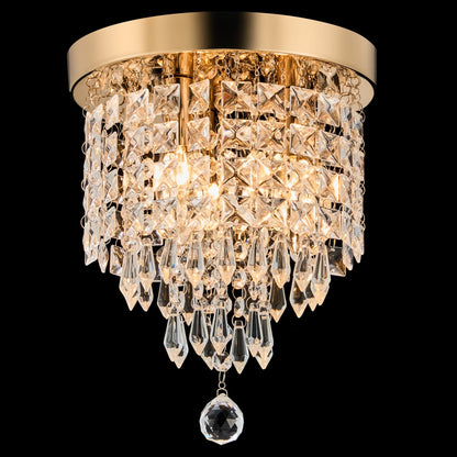 Lampadario in cristallo mini a 3 luci CO-Z con cristalli a goccia