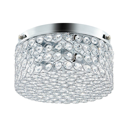 Lampada da soffitto moderna a 2 luci in cristallo rotondo CO-Z