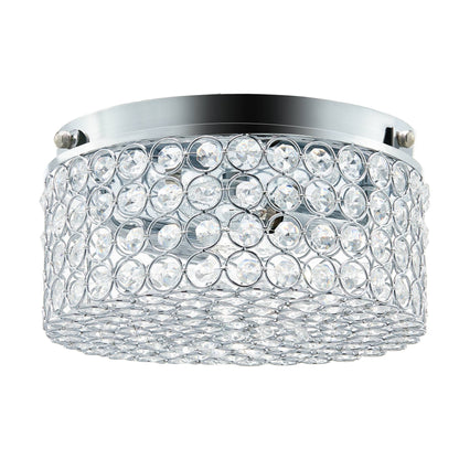 Lampada da soffitto moderna a 2 luci in cristallo rotondo CO-Z
