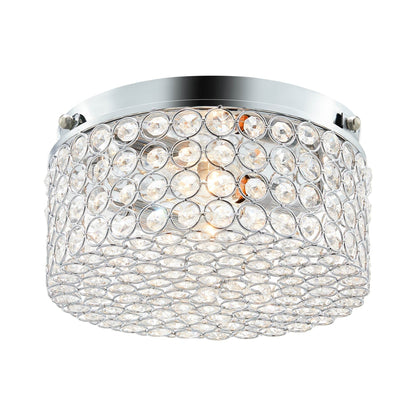 Lampada da soffitto moderna a 2 luci in cristallo rotondo CO-Z
