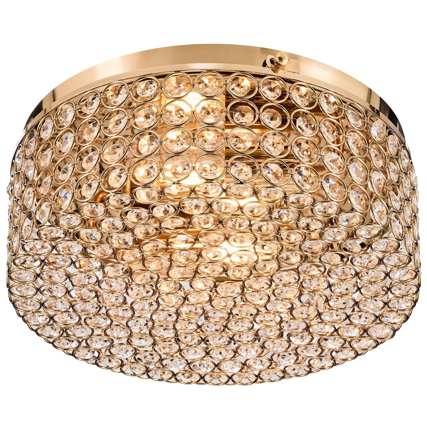 Lampada da soffitto moderna a 2 luci in cristallo rotondo CO-Z