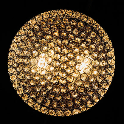 Lampada da soffitto moderna a 2 luci in cristallo rotondo CO-Z