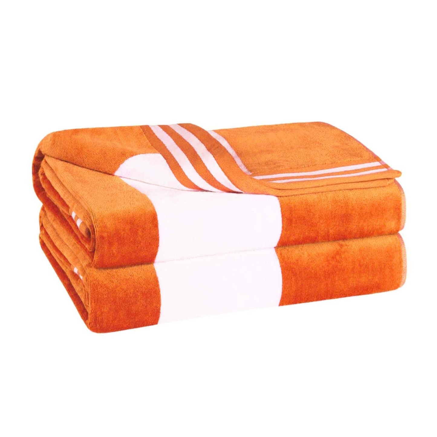 Set di 2 asciugamani da spiaggia oversize in cotone a righe Cabana di Superior