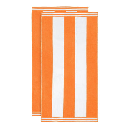 Set di 2 asciugamani da spiaggia oversize in cotone a righe Cabana di Superior