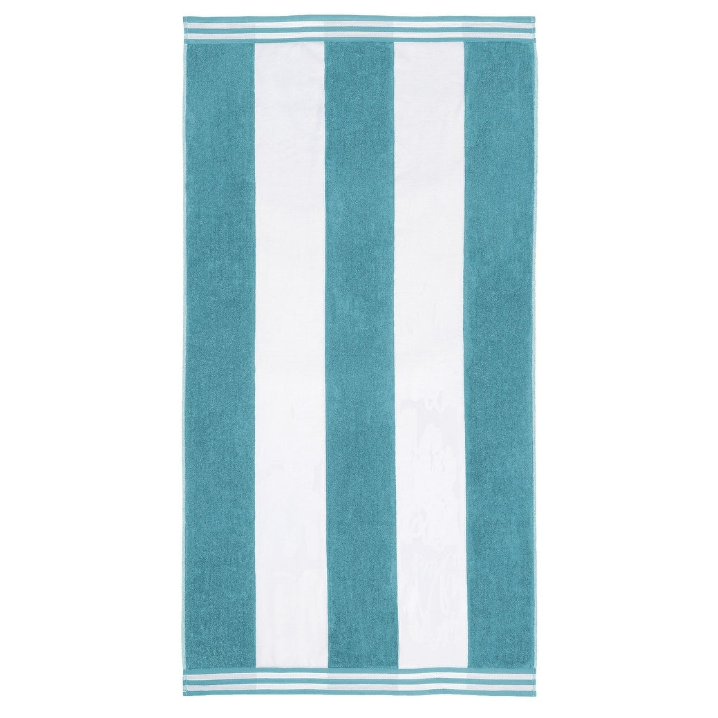 Asciugamano da spiaggia oversize in cotone a righe Cabana di Superior