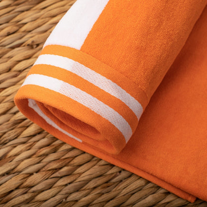 Asciugamano da spiaggia oversize in cotone a righe Cabana di Superior