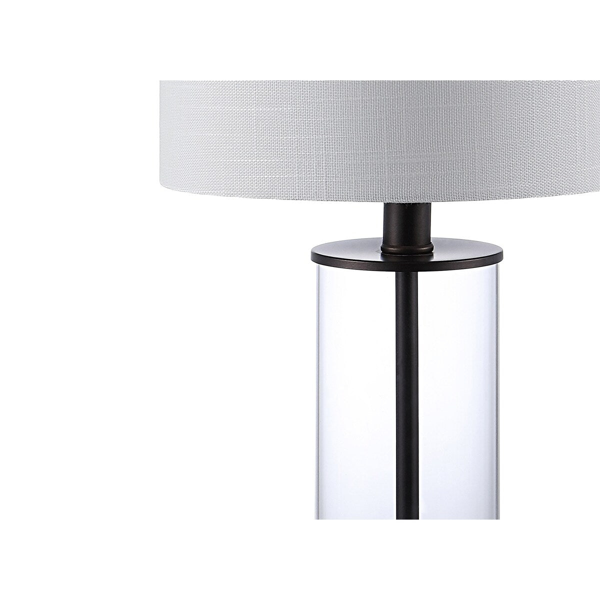 Lampada da tavolo a LED moderna e contemporanea Cabell 21 in vetro con ricarica USB, bronzo lucidato a olio (set da 2) di JONATHAN Y