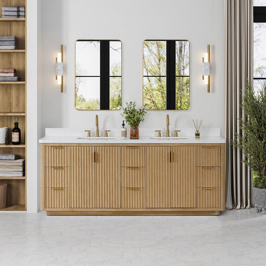 Mobile bagno Cadiz con piano in pietra composita senza specchio
